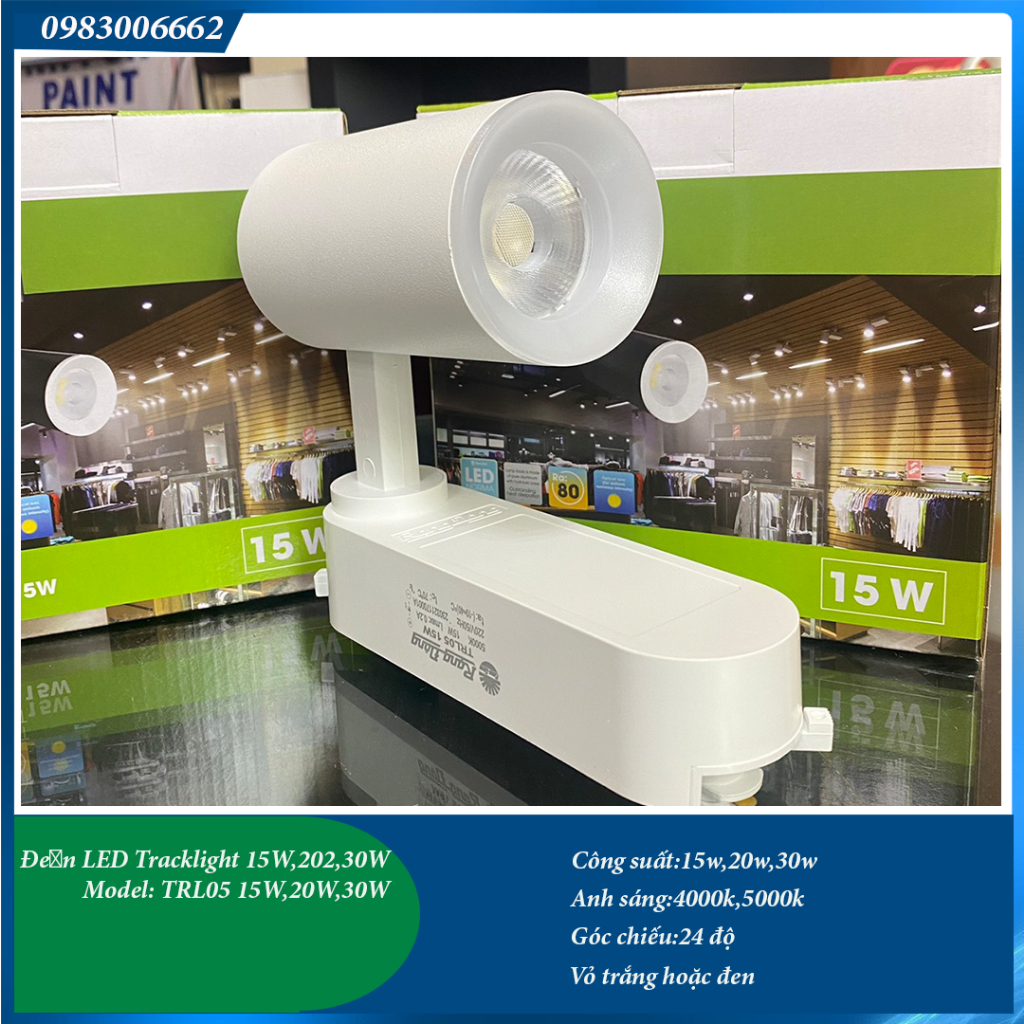 [CHÍNH HÃNG] Đèn rọi ray Tracklight Rạng đông 15w,20w,30w | Shopee Việt Nam