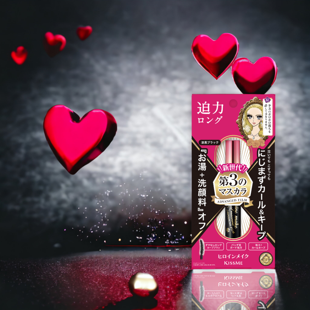 Mascara Kissme Heroine Chống Trôi ,Giúp Nâng Cong Và Dài Mi (6g)