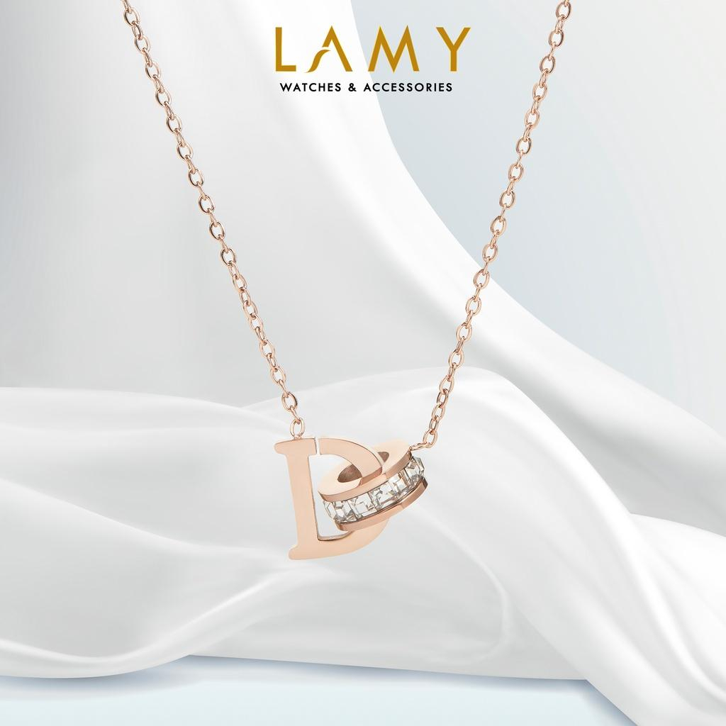 Dây chuyền nữ CDE D-shaped Necklace Rose Gold CDE6037RG