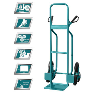 TOTAL Xe đẩy hàng bằng tay 200KG THTHT20461