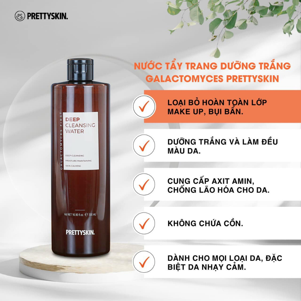 Ảnh Nước Tẩy Trang Rau Má PRETTY SKIN, Giúp Sạch Sâu, Cấp Ẩm, Giảm Mụn Hiệu Qủa - 500ml 3