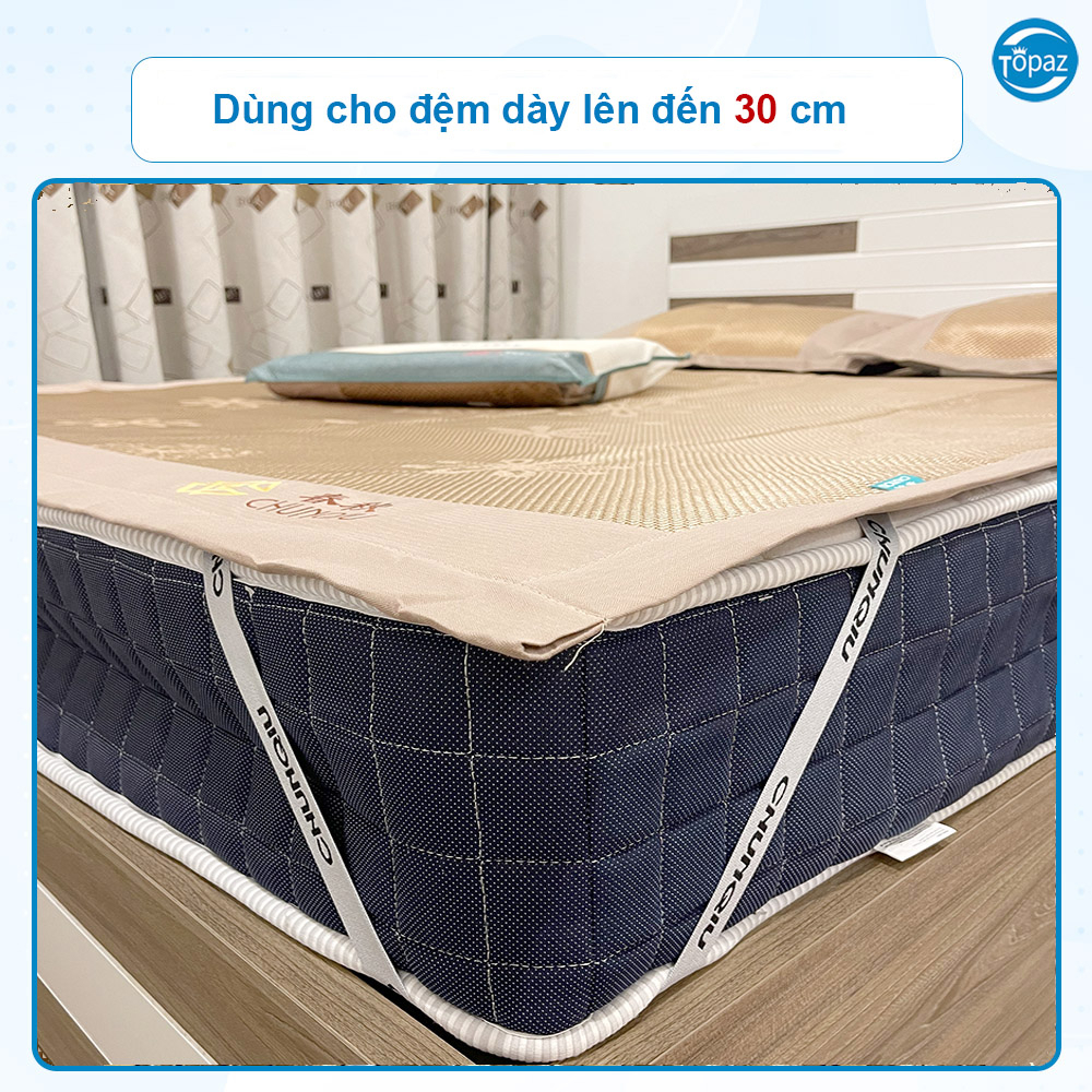 Chiếu Mây Điều Hòa Chunqiu Cao Cấp TOPAZ Nhập Khẩu Sợi Mây Thoáng Mát Dễ Chịu Khi Nằm