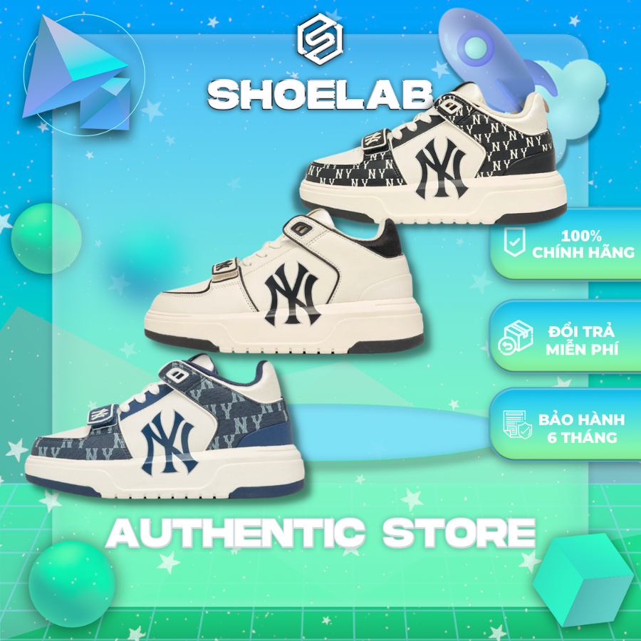 MLB Chunky Liner Mid New York Yankees Fashion Shoes Sneakers 3ASXLMB3N-50GNS