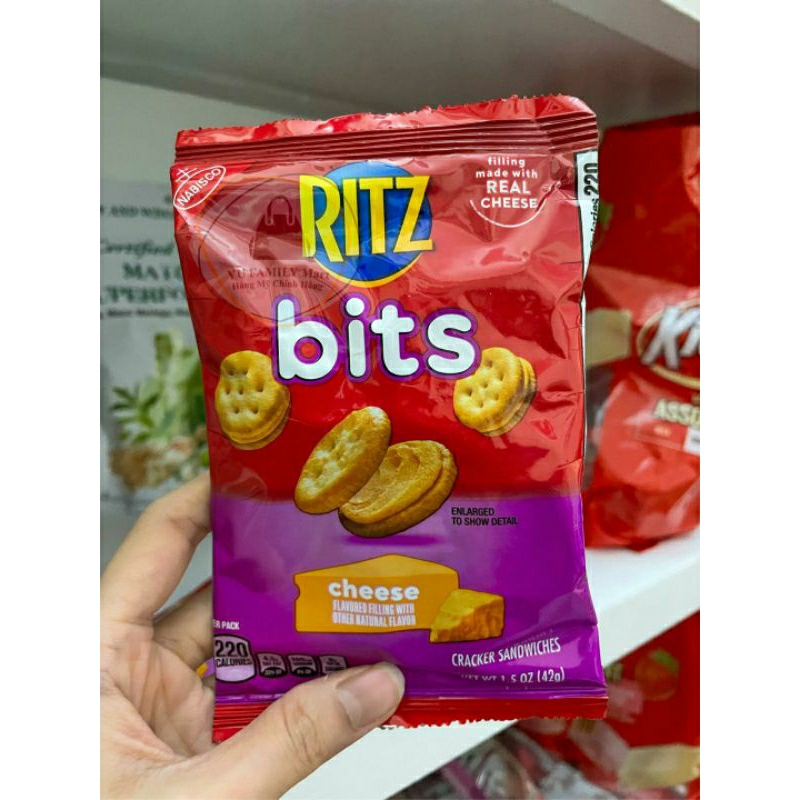 Bánh Ritz Bits Cheese nhân phô mai - Gói lẻ 42g - Hàng Mỹ | Shopee Việt Nam