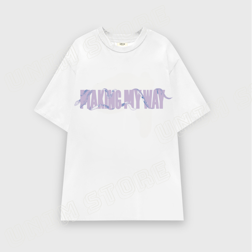 [VẢI 250 GSM] Áo Thun Making My Way Unim Store 100% Cotton cao cấp Basic Tee Shirt In Chữ Sơn Tùng MTP - APST