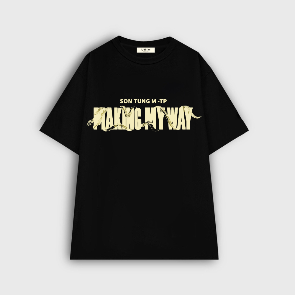 [VẢI 250 GSM] Áo Thun Making My Way Unim Store 100% Cotton cao cấp Basic Tee Shirt In Chữ Sơn Tùng MTP - APST