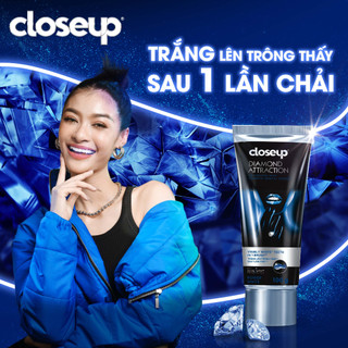Bộ 3 Kem Đánh Răng Closeup Diamond Attraction - Trắng răng sau 1 lần chải 100g