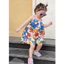 Yếm jumpsuit vải thô hoa lá TB342 - Đồ bộ bé gái Bộ hai dây bé gái xinh xắn