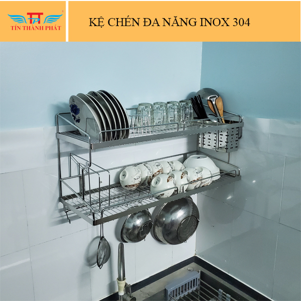 KỆ CHÉN ĐA NĂNG INOX 304 TÍN THÀNH PHÁT | Shopee Việt Nam