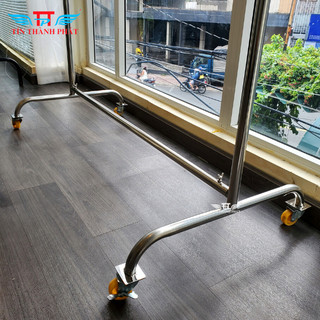 Sào phơi đồ inox đôi Tín Thành Phát, khung chắc chắn, bền bỉ, chống gỉ sét, dễ dàng lắp ráp