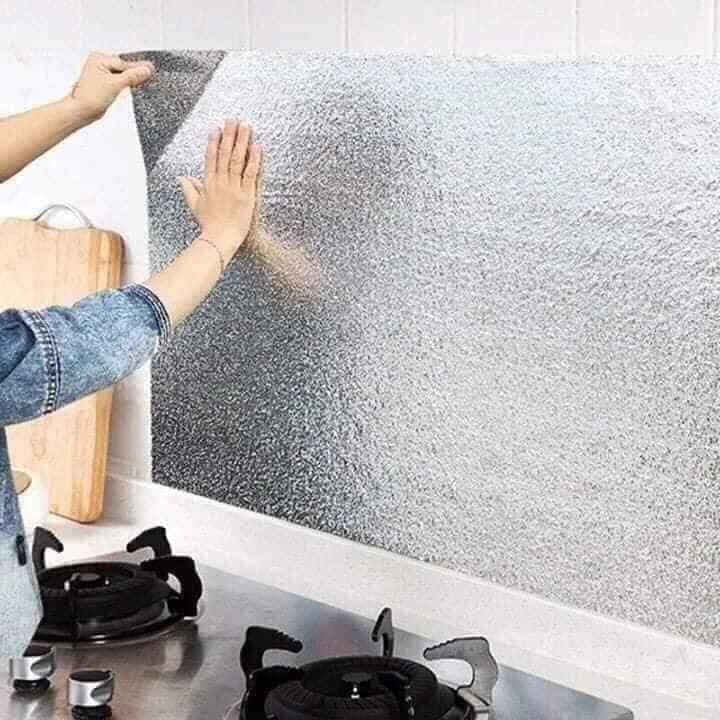 Giấy Dán Bếp, Giấy Lót Nhôm Cách Nhiệt Cao cấp