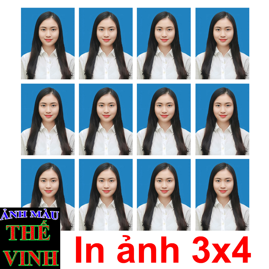 In Ảnh Thẻ 3x4 Chất Lượng Cao, Màu Đẹp, Giao Nhanh 30 Phút Tại TP.HCM - Ảnh Màu Thế Vinh