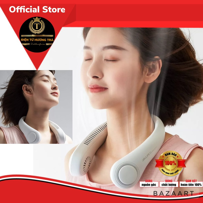 Quạt Đeo Cổ Thể Thao Không Cánh Tốc Độ Mạnh