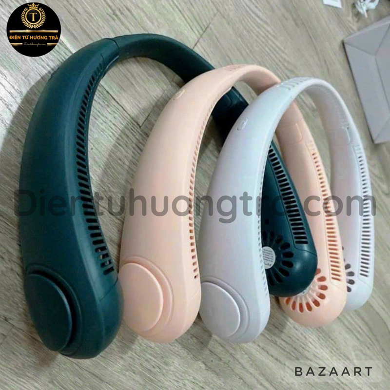 Quạt Đeo Cổ Thể Thao Không Cánh Tốc Độ Mạnh