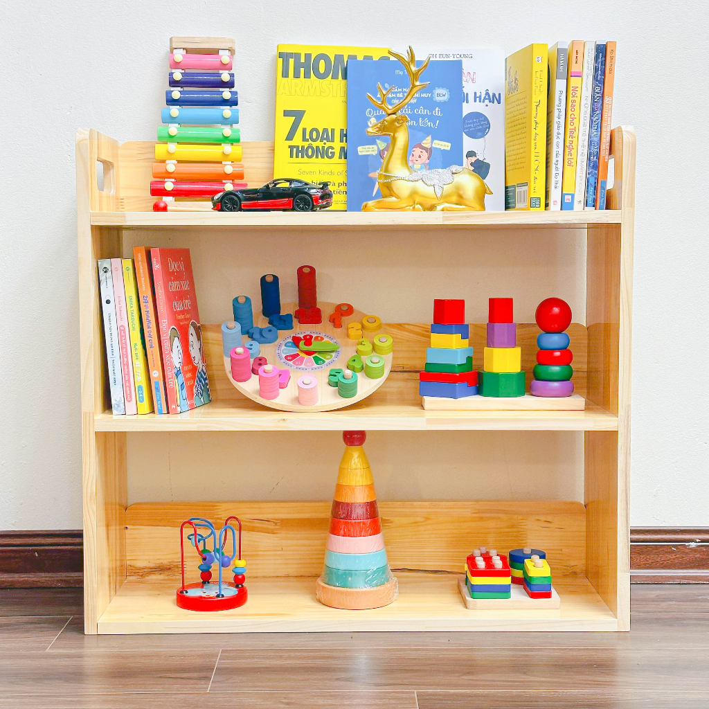 Giá Để Đồ Chơi Cho Bé Bằng Gỗ Hàng Việt Nam Có Tay Cầm Tiện Lợi Dùng Trang  Trí Phòng Cho Bé | Shopee Việt Nam