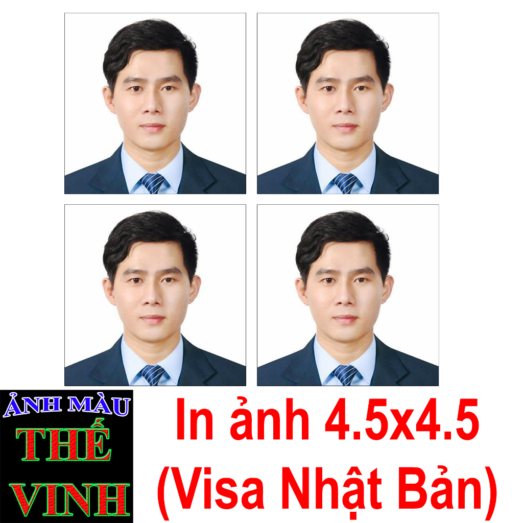 In Ảnh Thẻ 4.5x4.5 Visa Nhật Bản Chất Lượng Cao, Màu Đẹp, Giao Nhanh 30 Phút Tại TP.HCM
