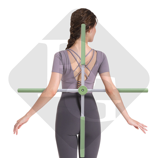 Ảnh {GREEN} -BG-Gậy Tập Lưng, Vai, Chống Gù, Gậy Tập Yoga Gậy Chống Gù Lưng Tập Yoga Bằng Thép Không Gỉ 2