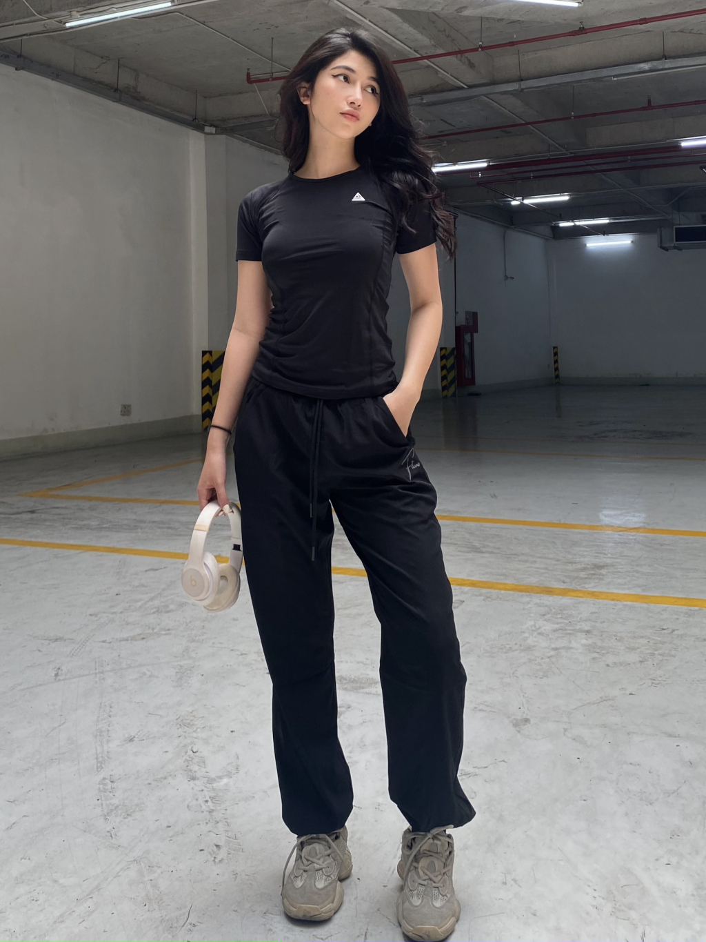 Ảnh Áo tập gym yoga nữ Fitme Sigma phối lưới thông thoáng, vải cao cấp co giãn 4 chiều thấm hút mồ hôi tốt ATSM 1