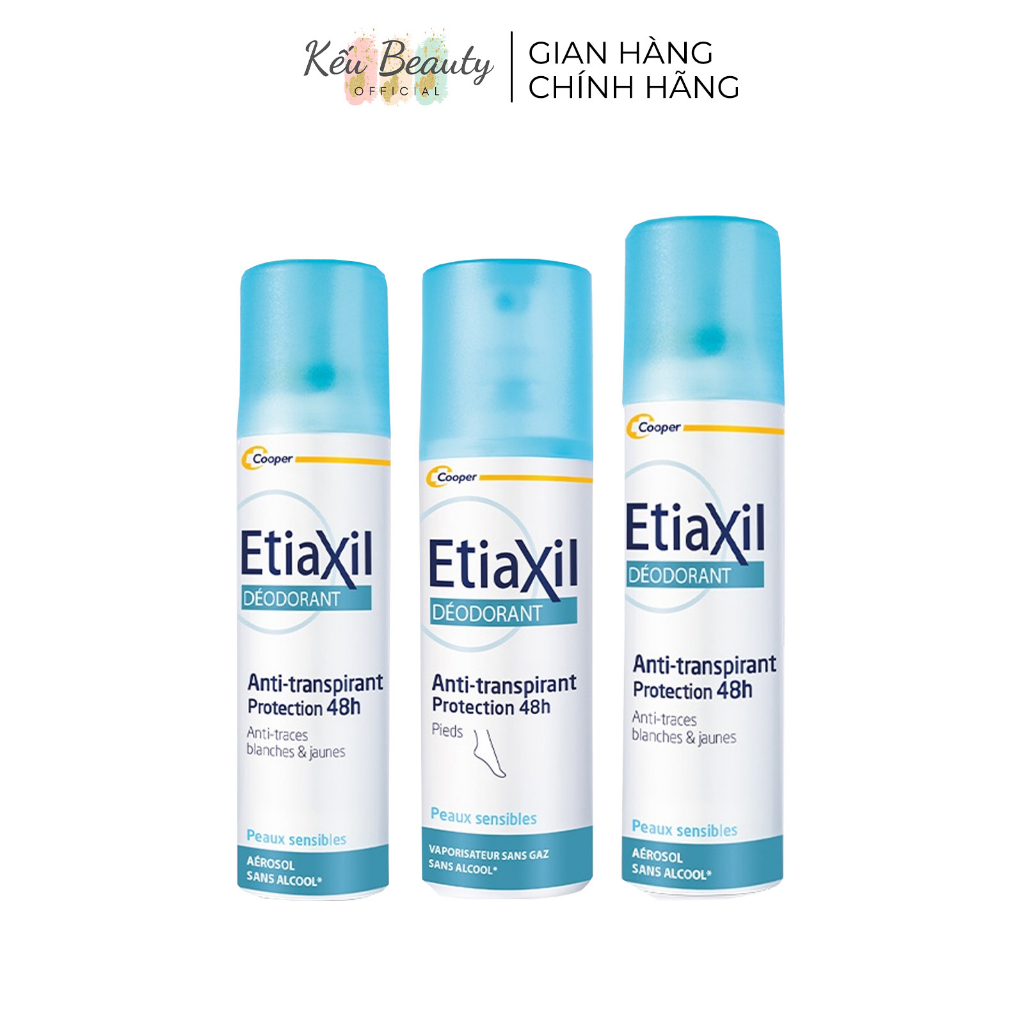 Xịt khử mùi chân và nách Etiaxil (100ml/150ml) 48H | Shopee Việt Nam