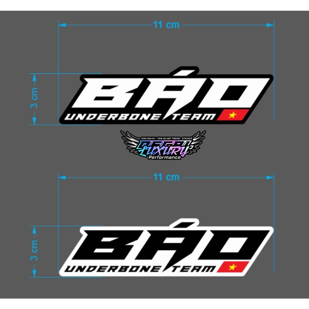 Decal dán xe Tem báo underbone team , Báo thủ | Shopee Việt Nam