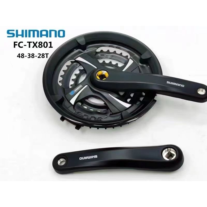 Manovella Sinistra Shimano Per FC-TX801 | 170 Mm | Argento | Ricambio Originale - 5