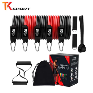 Bộ 5 dây kháng lực hỗ trợ tập luyện tại nhà 200LBS - TKSport ( 1 đổi 1 trong 7 ngày)