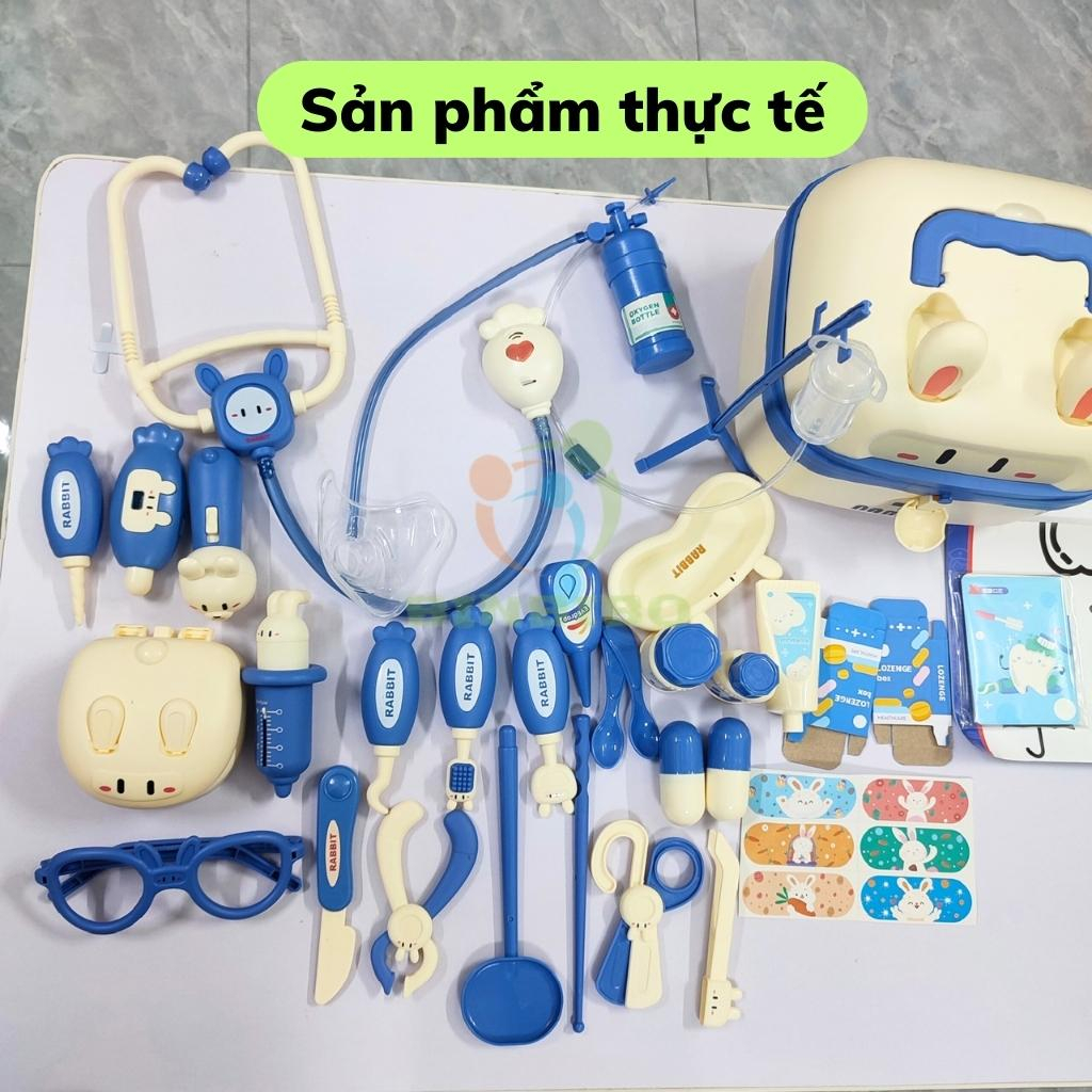 Đồ chơi bác sĩ cho bé trai gái cao cấp, mô phỏng thiết bị y tế thật, đồ chơi trẻ em nhập vai - Binbibo