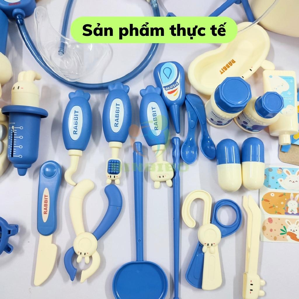 Đồ chơi bác sĩ cho bé trai gái cao cấp, mô phỏng thiết bị y tế thật, đồ chơi trẻ em nhập vai - Binbibo