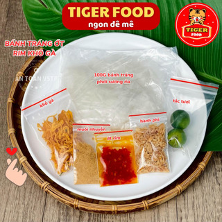Bánh tráng trộn ớt rim TIGER FOOD Bánh tráng phơi sương rìa trộn ớt rim full topping Siêu Phẩm ai cũng phải thử