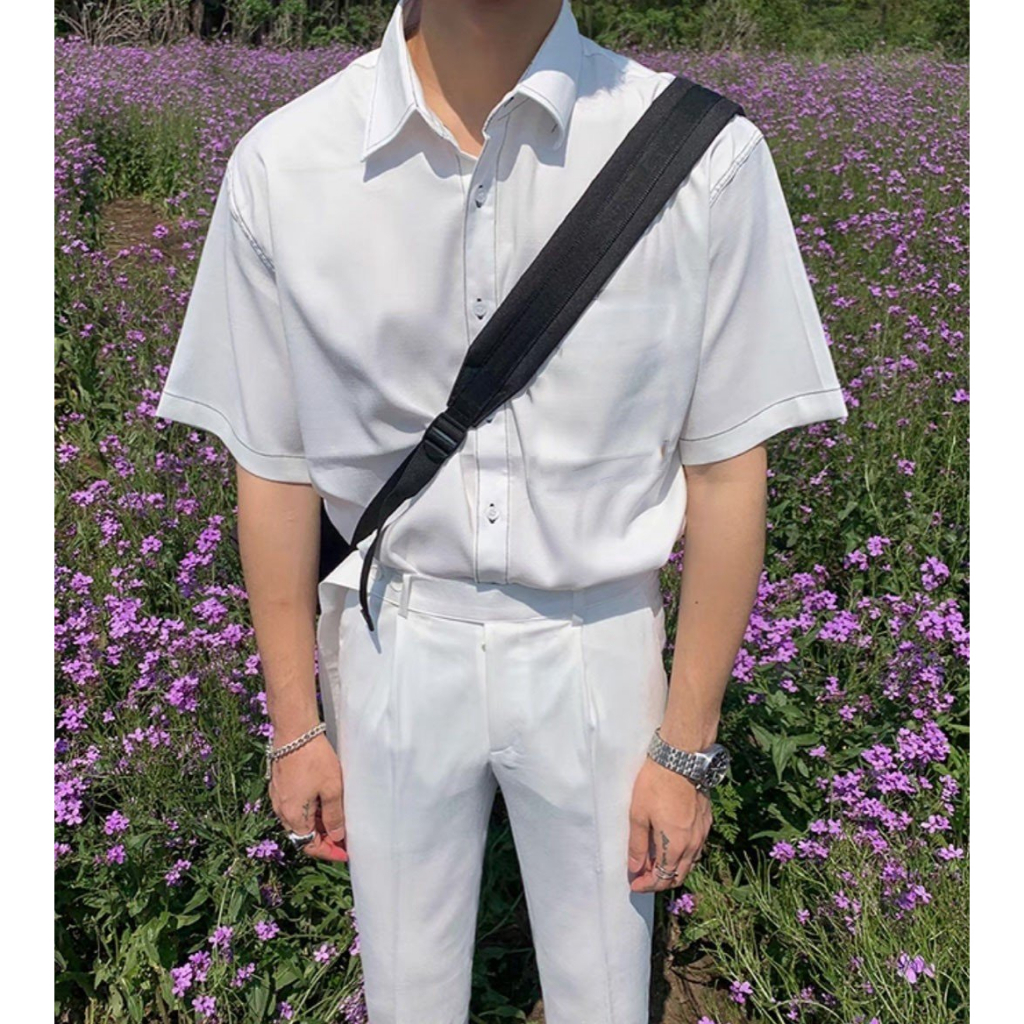 Áo Sơ mi Tay ngắn HIDELOVE CVC - Giá sỉ Unisex