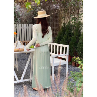 Áo khoác cardigan MALY mùa hè sợi cotton dệt kim cao cấp thoáng mát by Serene