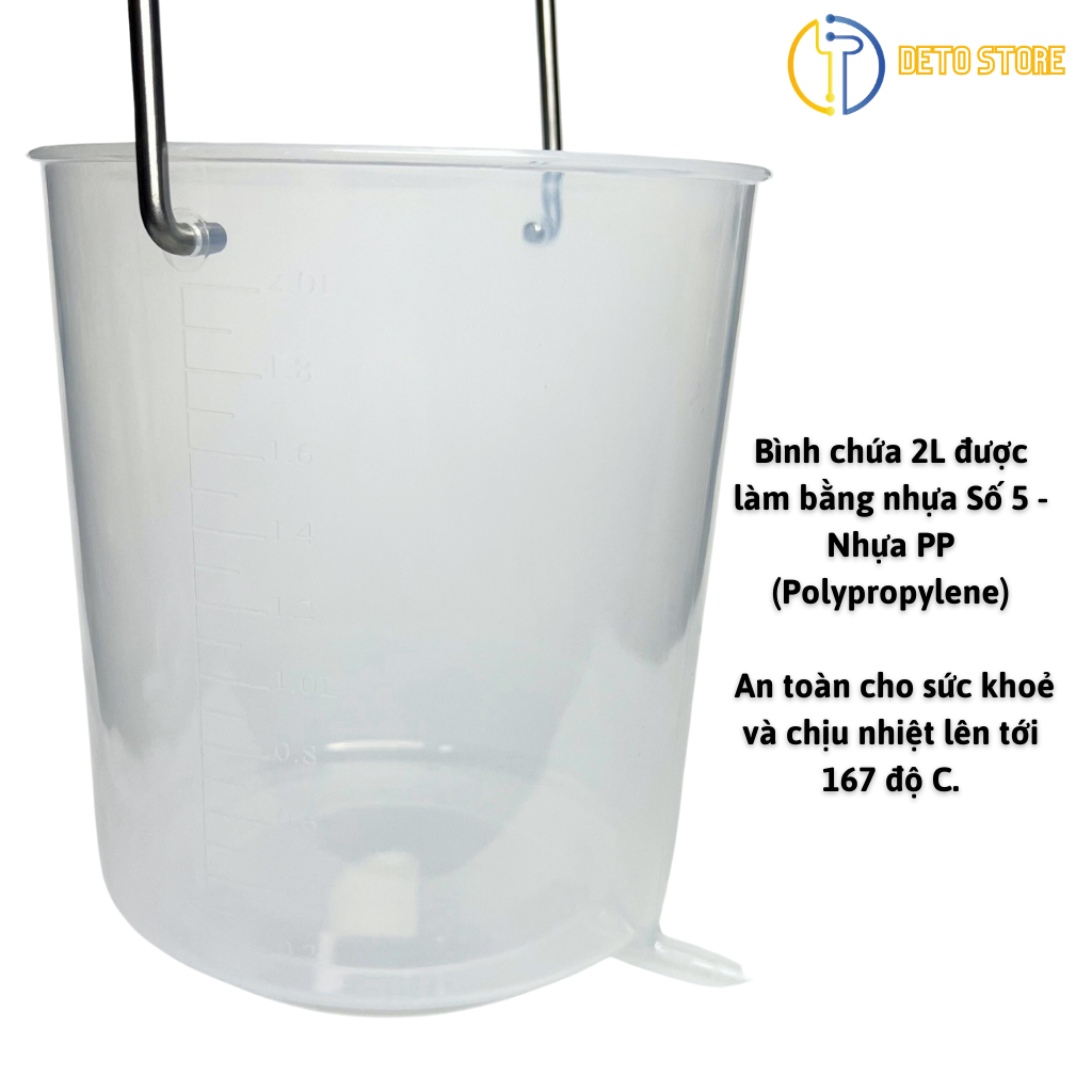 Thụt tháo đại tràng, bộ thải độc cà phê, bộ bình thụt tháo đại tràng, enema coffee kit thải độc cà phê 2L Viethealthy