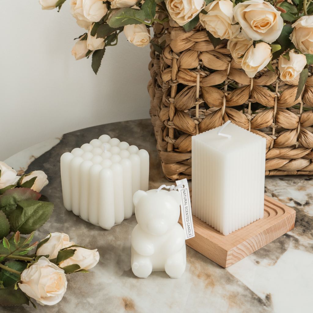 Nến thơm, nến decor trang trí phòng khách phong cách Hàn Quốc Vintage