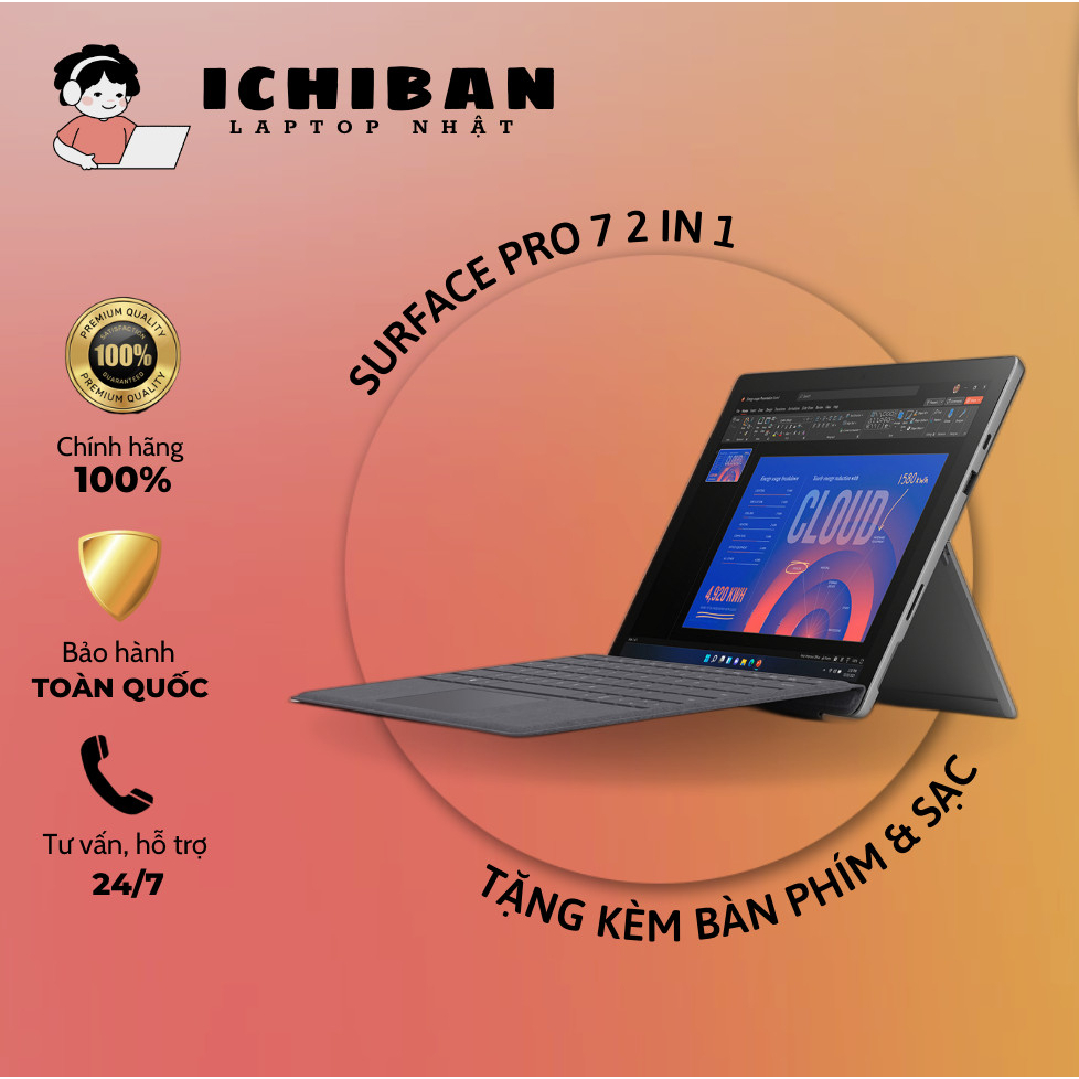 Microsoft Surface Pro 7 Intel Core I5 1035G4 8GB 256 GB SSD 123