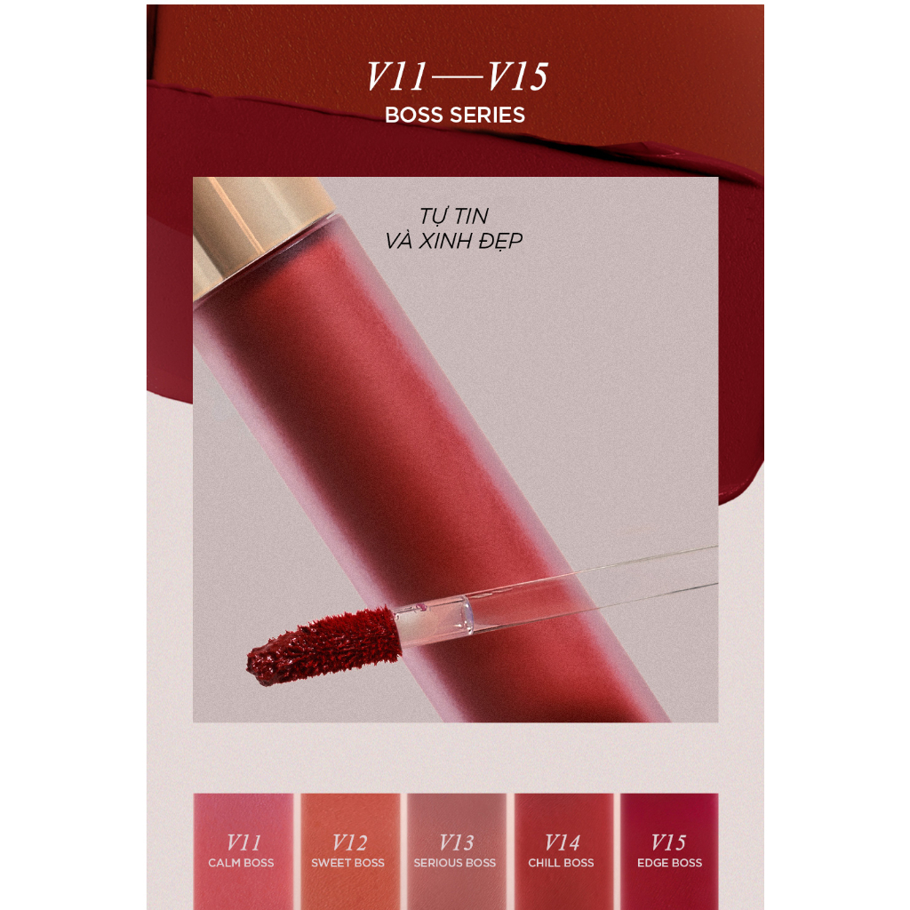 Ảnh Son Kem Lì Thuần Chay Bbia Last Velvet Tint - V Edition - Version 3 (5 màu) 5g Bbia 4
