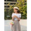 Áo thun gân nữ Nhiên vintage phông thoáng mát NAT00002