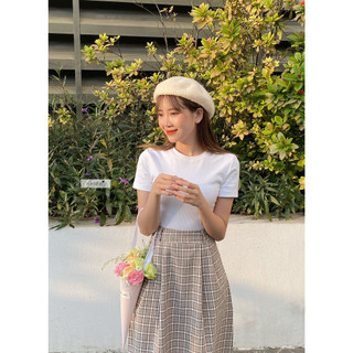 ( CÓ MÀU MỚI ) Áo thun gân nữ Nhiên vintage phông thoáng mát NAT00002