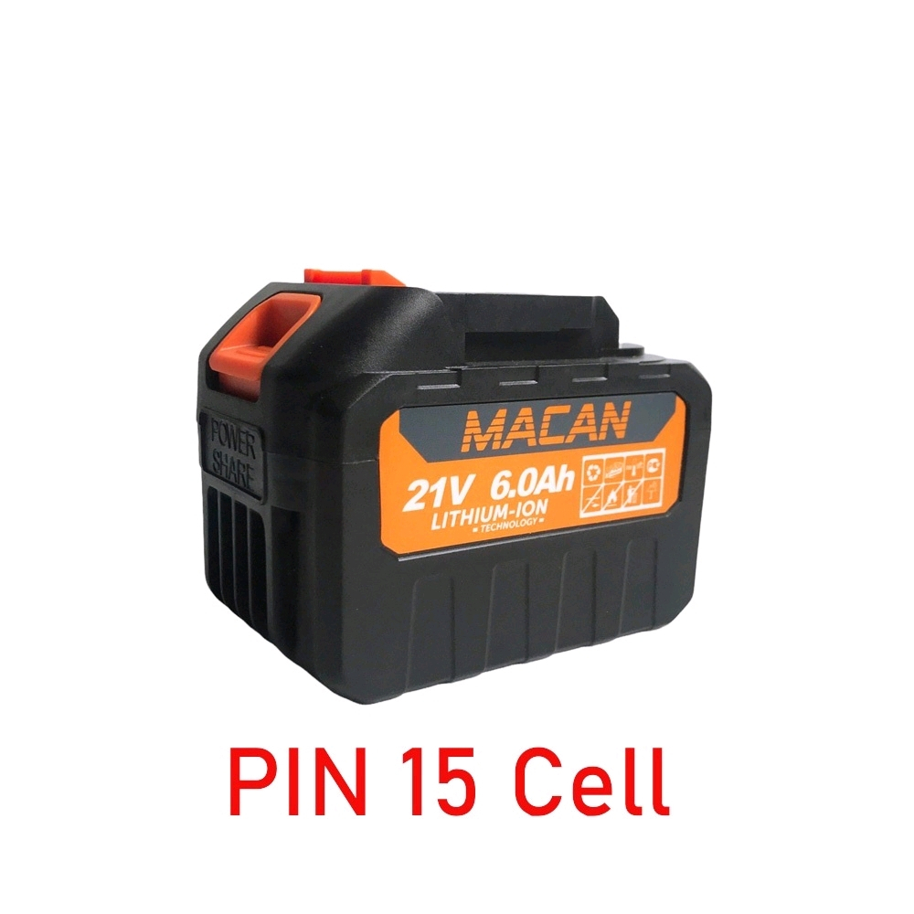 Pin Macan 15 cell 21V 6AH chân pin phổ thông | Shopee Việt Nam