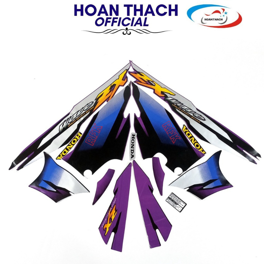 Bộ Tem Xe Máy Wave Zx Vàng Tím HOANTHACH SP007336 | Shopee Việt Nam