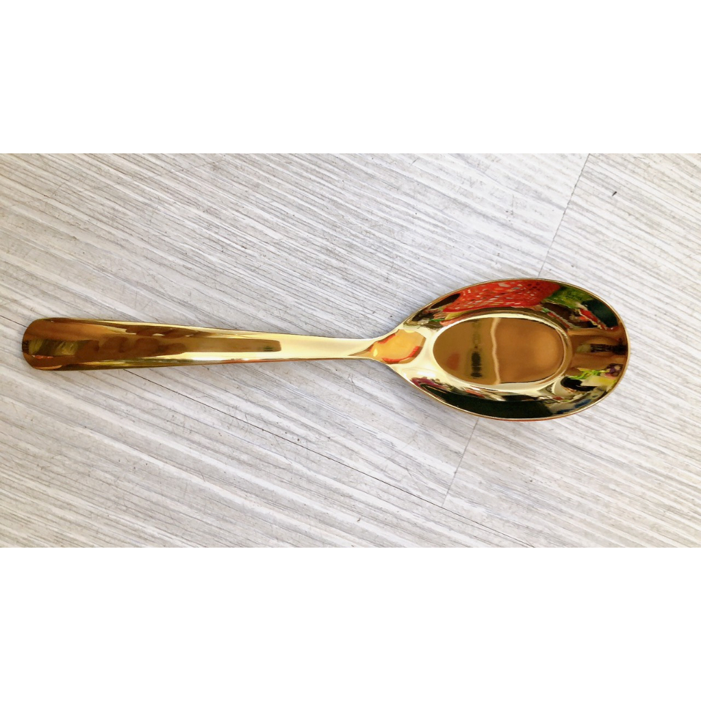 Muỗng cơm - Muỗng  canh inox 304 màu Vàng 100%  Muỗng cao cấp  Hàn Quốc