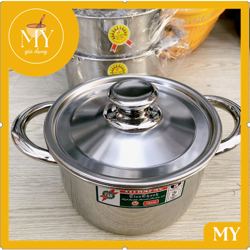 Nồi cao cấp inox Tithafac sử dụng được bếp từ,bếp ga,hồng ngoại nồi dày dặn  (14-32cm)