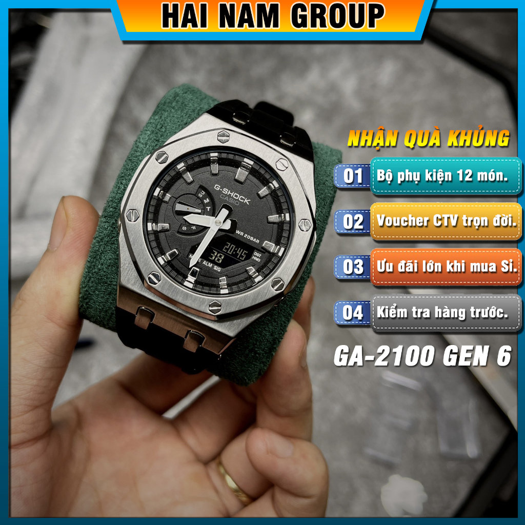 Đồng hồ nam GSHOCK GA 2100 Custom AP Gen 6 GA2100 HNG601 Shopee