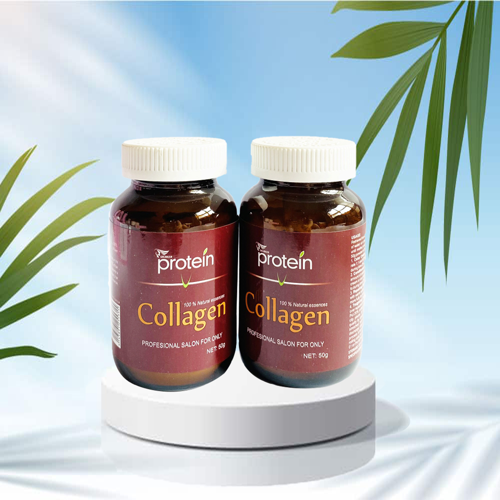 Bột Collagen pha Hấp Dầu, Uốn duỗi tẩy nhuộm Galanzer Protein Phục Hồi chắc khoẻ tăng dưỡng Tóc