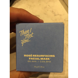 Rosé Resurfacing Facial Mask - Then I Met You Một liệu pháp chăm sóc da mặt lấp lánh tại nhà trong 15 phút với 6%