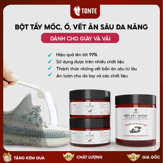 Bột tẩy ố, mốc, vết bẩt,loại bỏ mùi hôi cho giày, các loại vải và đồ gia dụng BOTTAYMOC
