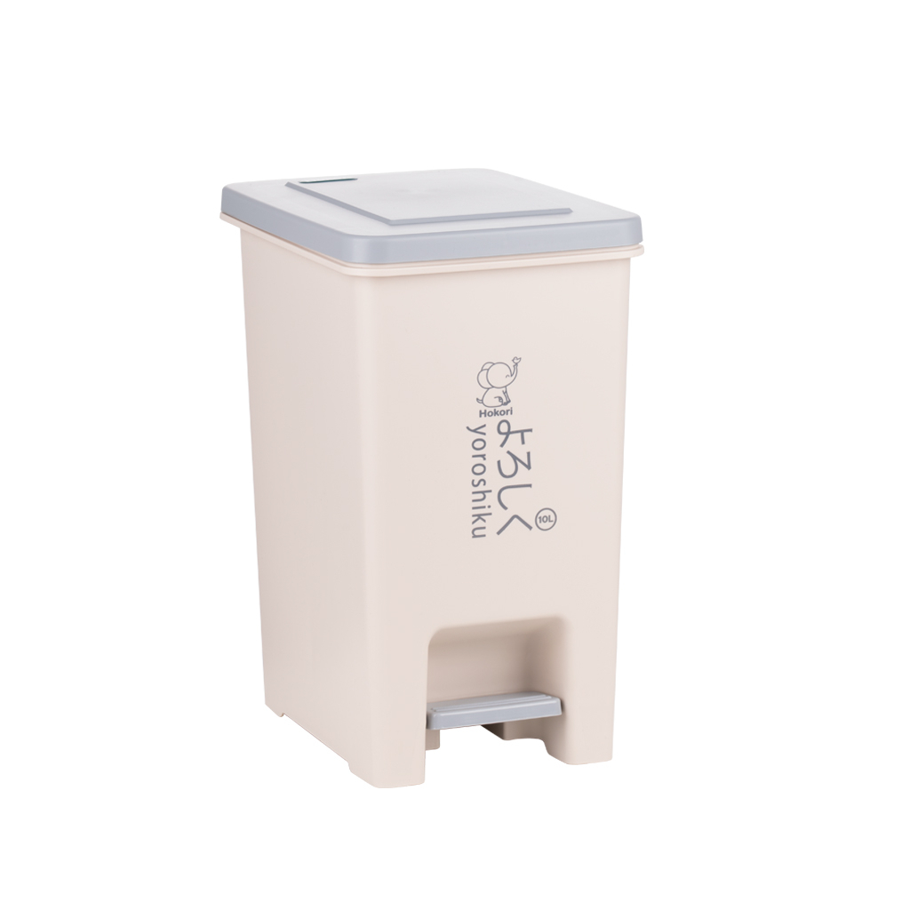 Bật rác vuông 15L Hokori 8062, Thùng rác Việt Nhật cao cấp có thùng