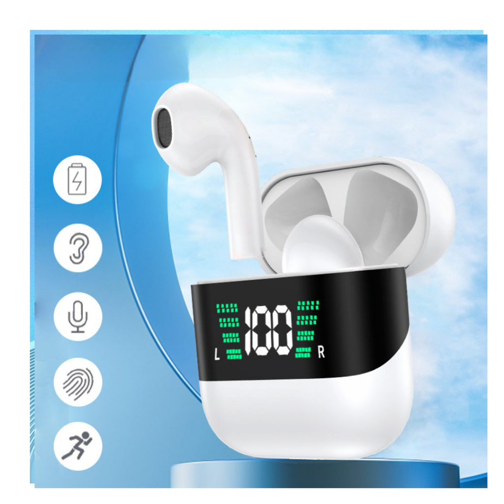 Tai nghe bluetooth TWS FENGZHI LIFE BT400 màn hình LED cảm biến vân tay nhét tai chống ồn cao cấp chính hãng