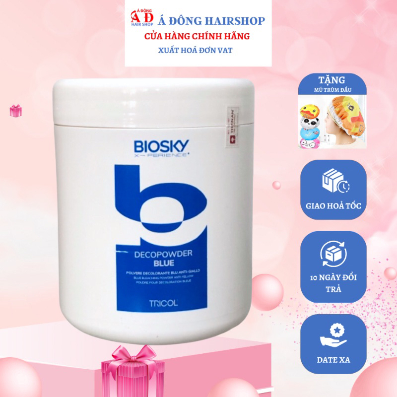 BỘT TẨY TÓC TRICOL BIOSKY POWER HAIR BLEACH (TẨY XANH) 500G NEW