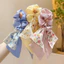 Scrunchies cột tóc, buộc tóc hoạ tiết hoa cúc trắng dễ thương dành cho bạn nữ handmade