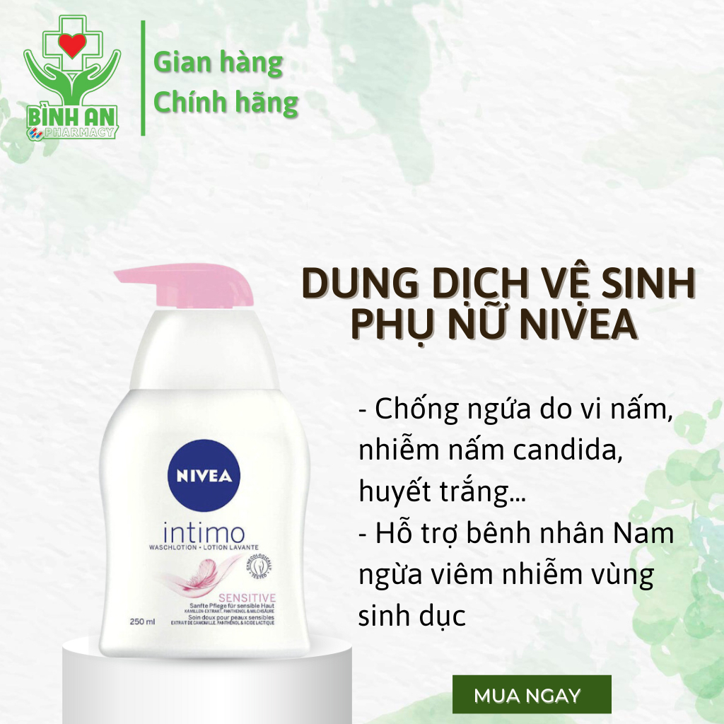 Dung dch v sinh ph n Nivea ni a c (Xanh, hng) gip Kh Mi, Khng  Khun, Chng Nm Nga | Shopee Vit Nam